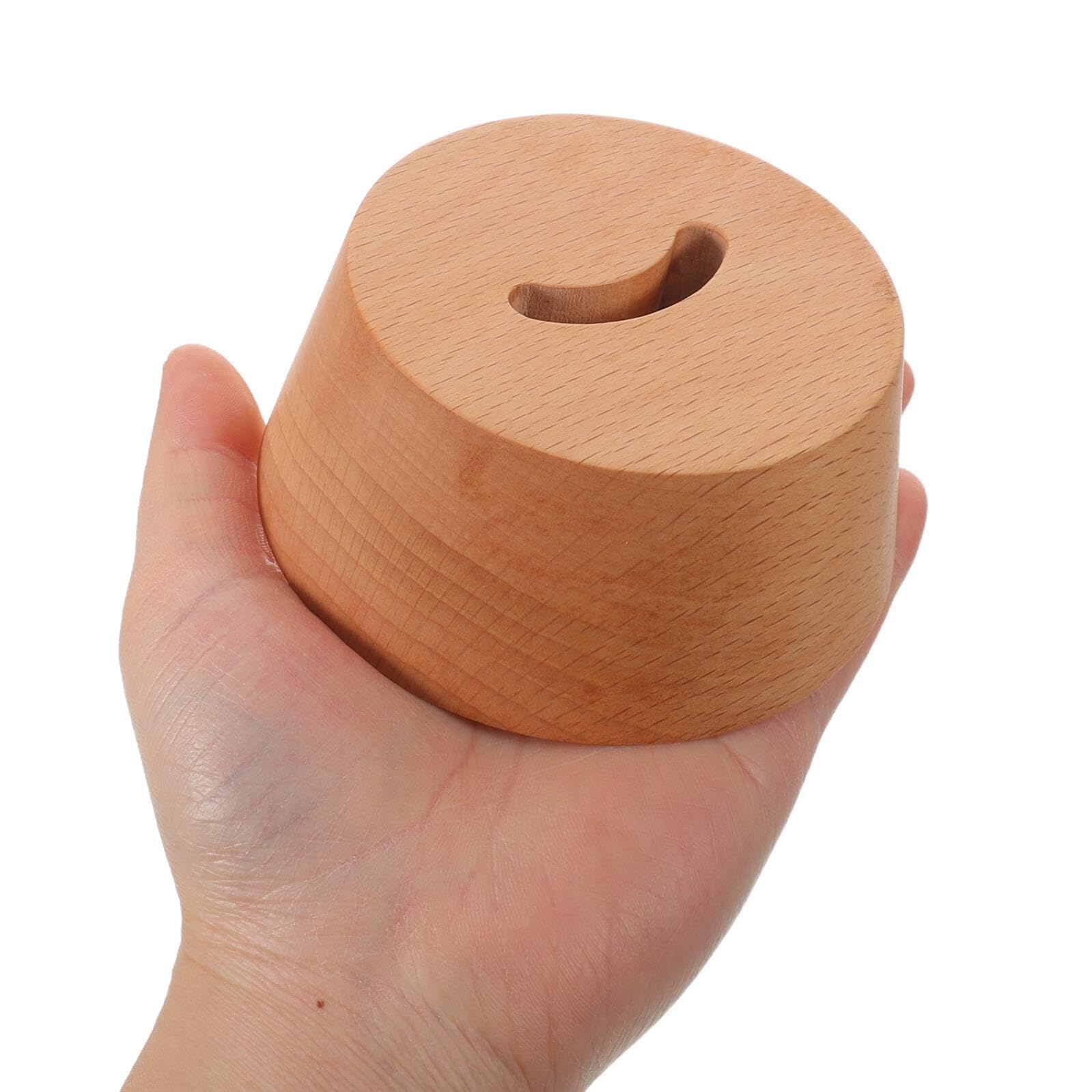 Soporte de Base para Calzador de Madera de Haya, Base Antideslizante Redonda para Pasillos y Organizador Ergonómico de Calzadores, Accesorio Práctico para Ayudas de Vestirse