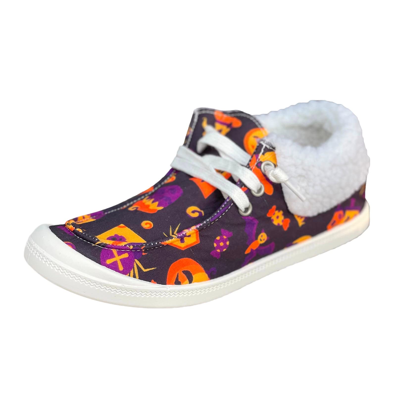 Earth Spirit Women's Casual Shoes Women Shoes Halloween Print Warm Casual  Shoes Fashion Soft Sole Non Slip