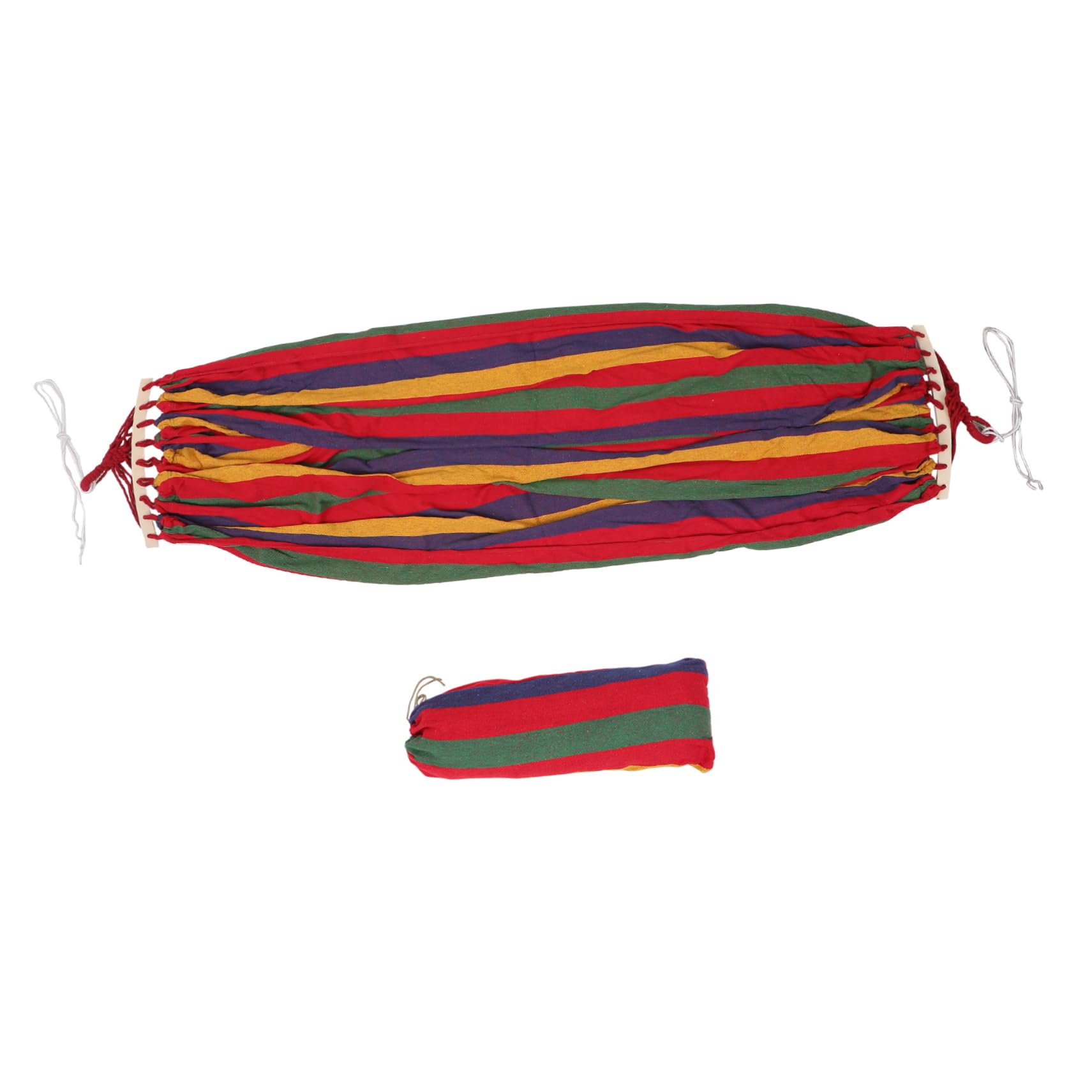 Hamac d'extérieur double Gatuida en toile rayée antichute 150 kg