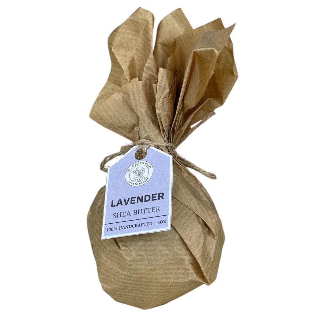 Natual Handmade Lavender Soap, Handcrafted - Rustic Hand Formed soap Balls - Old Fashioned soap Balls - Lavender - 1 (Pack), 4oz, Made in USA