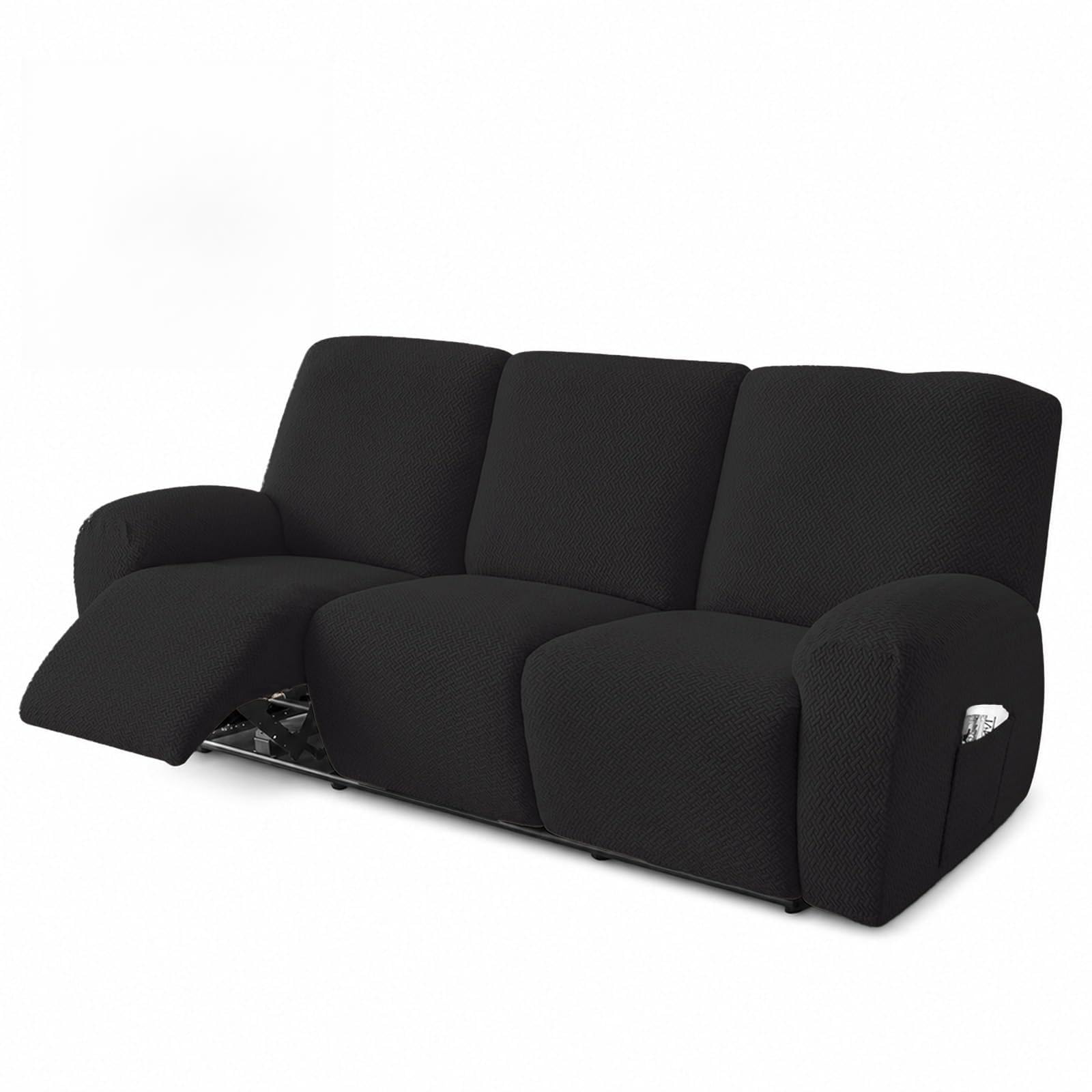 BOFITENG 8-Piece Recliner Chair Cover, Full-Cover Armchair Covers