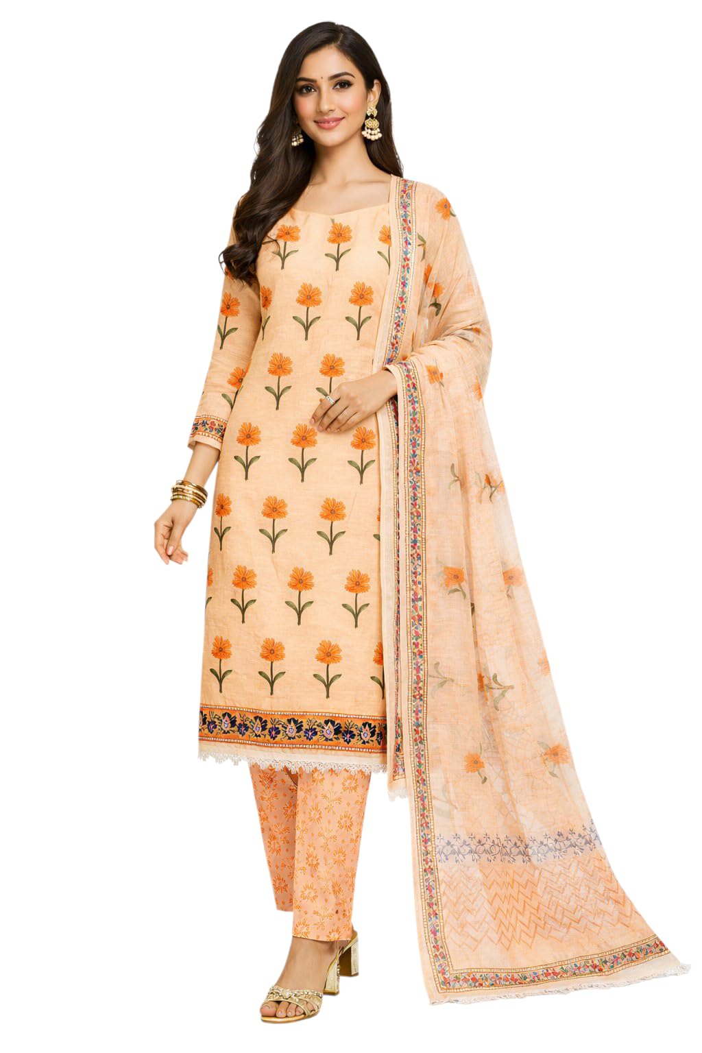 leheriya.com Leheriya Pure Cotton Suit with Kota Doria Dupatta, 2.5 X 2.5 X 2.5 Meters, Traditional Unstitched Fabric Set, Tailored-picture-45