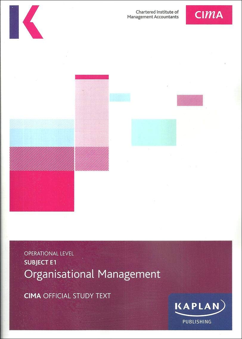 E1 OPERATIONAL MANAGEMENT - STUDY TEXT by Kaplan Publishing Book The Cheap Fast