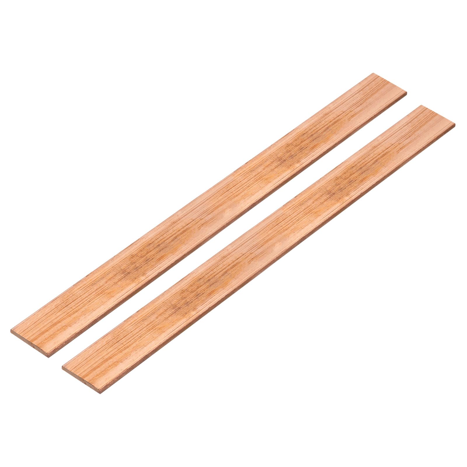QUARKZMAN 2pcs 12" x 1" Cuivre Plat Barre,1/8" Épaisseur Cuivre Barre Stockage pour Mise Terre Systèmes Architectural Projets