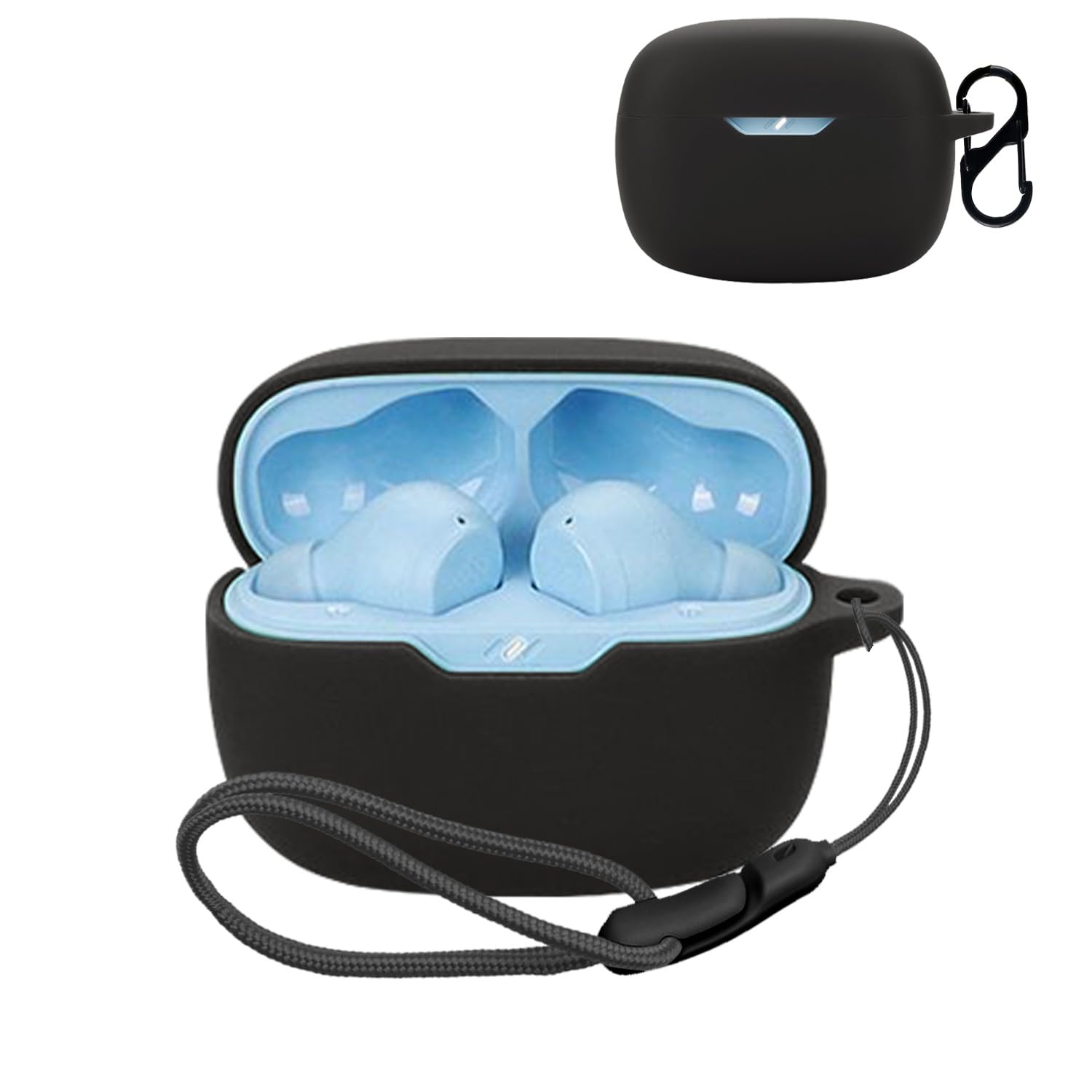 JBL Wave 200 TWS 用 ケース 全面保護カバー シリコンケース 紺 JBL Wave 200 TWS 用 ケース 全面保護カバー シリコンケース 紺