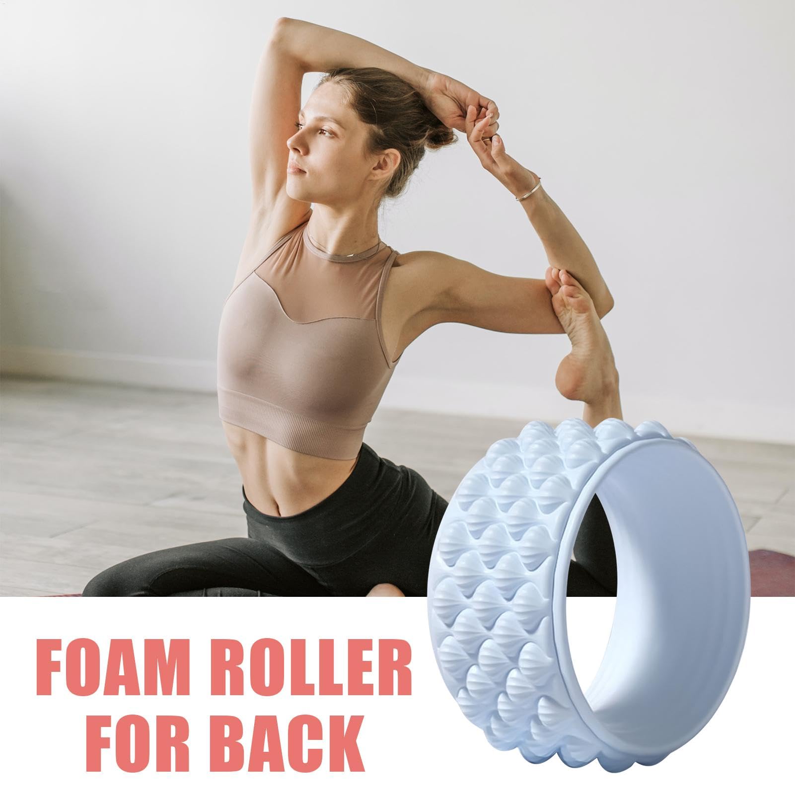 Rodillo de Espalda Accesorio Fitness Multifuncional Antideslizante para