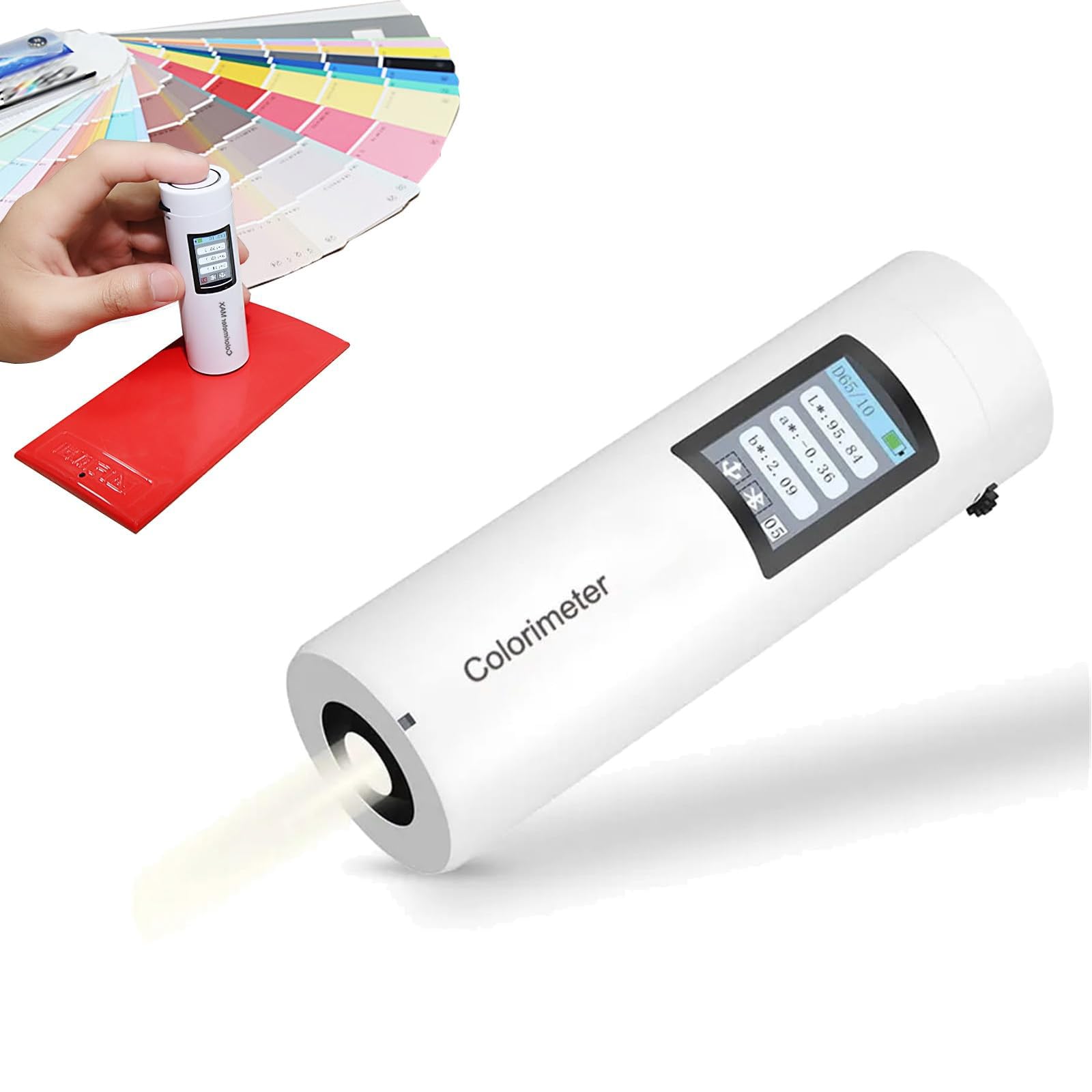Colorímetro digital, espectrofotómetro portátil para calibración de monitores, visualización eficiente de datos, apertura de prueba de 8 mm, diseño de mano con pantalla