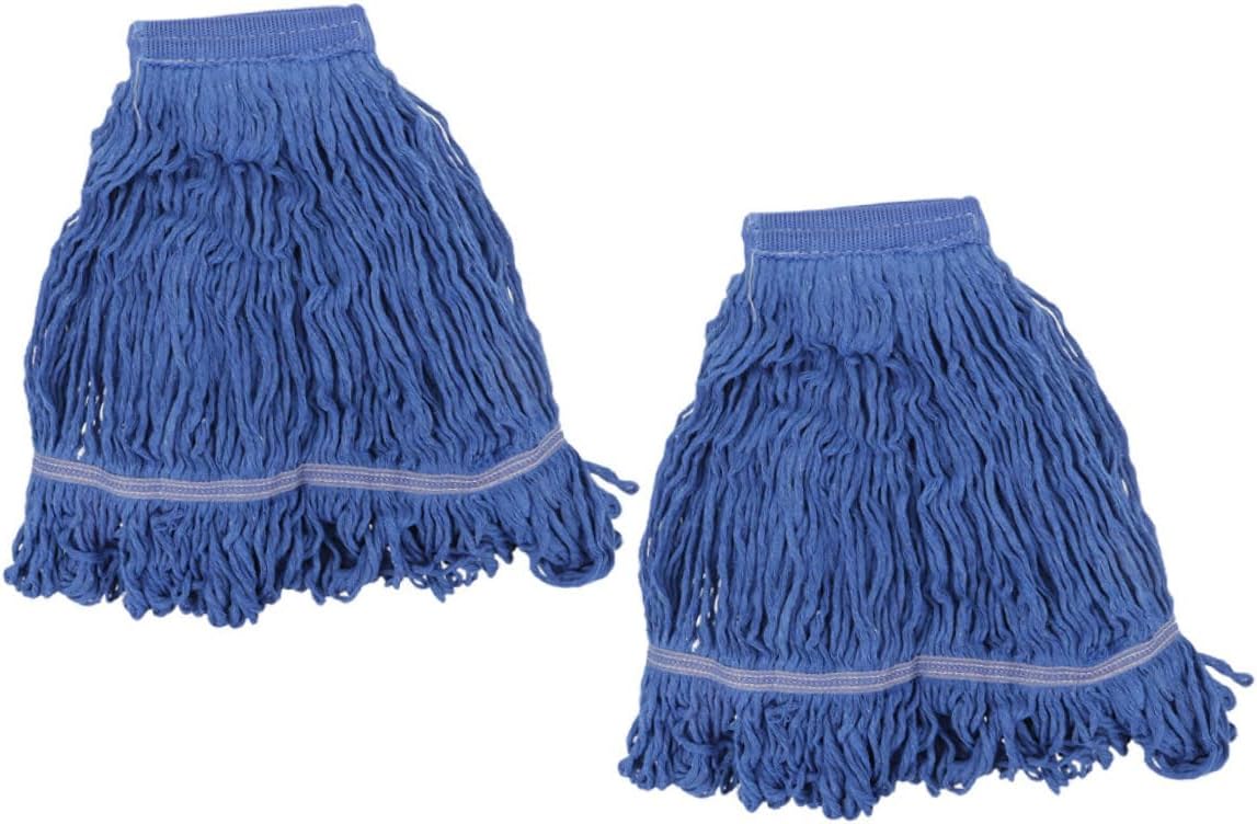 Garneck 2pcs Reusable Mop Replacement for Commercial Use Heavy Duty Cleaning Mop Accessory for Floors and Tiles Easy Installation and Water Absorption