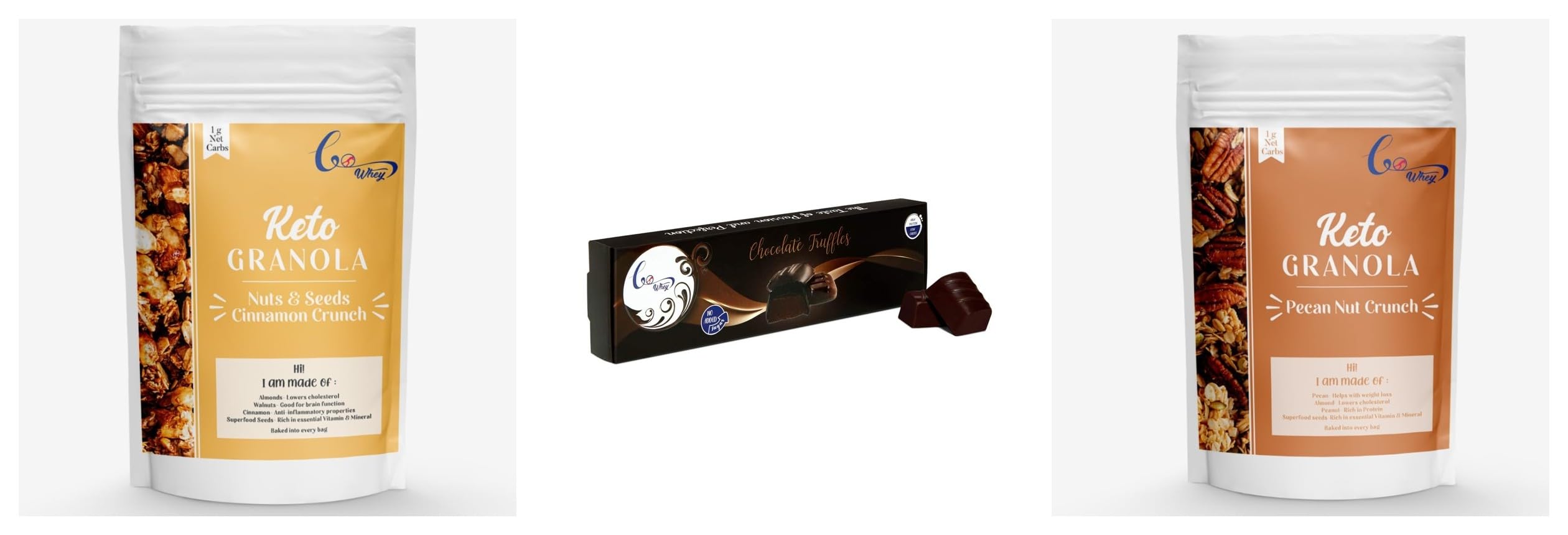 GoWhey Protein Bar Combo Pack - CinnamonChocolate Truffs Pecan Cr. | High Protein Snack Bar | No Added Preservatives | On-the-Go Nutrition | Healthy Anytime Snack | Suitable for Fitness Enthusiasts-image-46