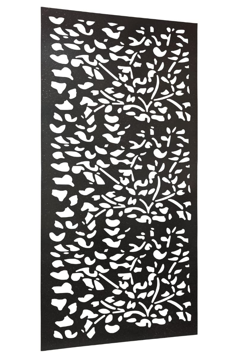 MirrorOutlet Metal Garden Screen Extra Large Leaf Effect 180cm x 90cm (4ftx2ftmax)