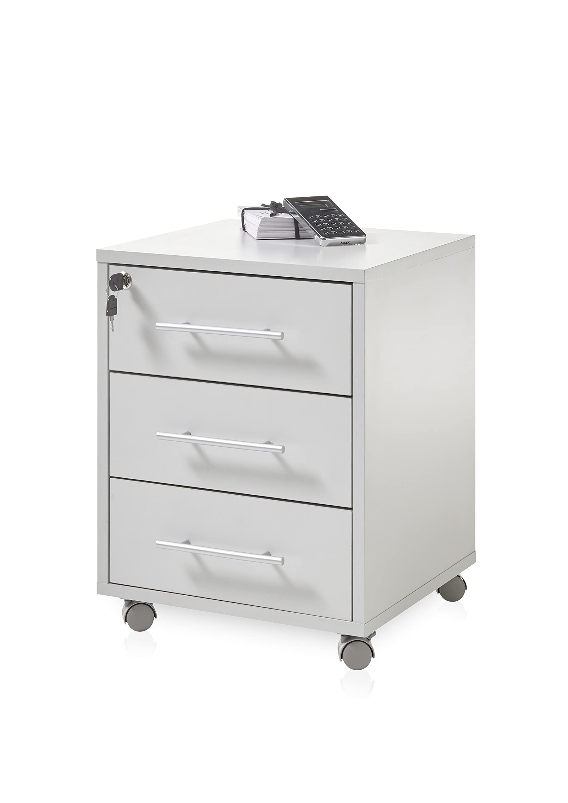 möbelando Büro-Set Büroprogramm Komplett Set Büroeinrichtung Büro Lommel I (8-teilig)