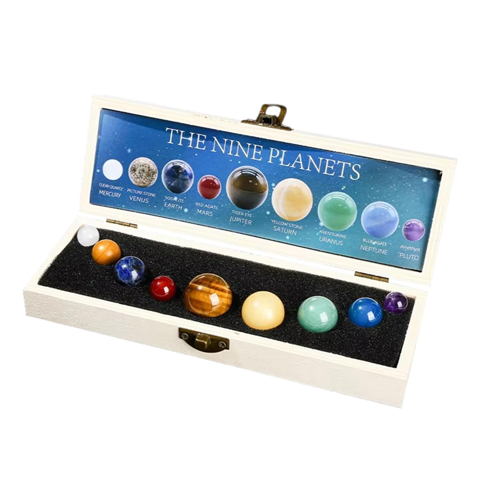 Amazon.com: JHNGYJY Chakra Healing Crystal Sphere Ball, 9 Planets