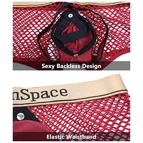 Mens Underwear Briefs Bikini Sexy Lingerie Nightclub Panties with Snap Button3