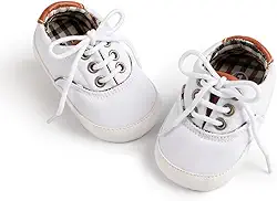 Tênis de lona para bebês meninos e meninas recém-nascidos antiderrapante sola macia Frist Walking sapatos respiráveis para crianças pequenas