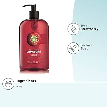 4個ザ・ボディショップ THE BODY SHOP シャワージェル ストロベリー Amazon | THE BODY SHOP ザボディショップ シャワージェル