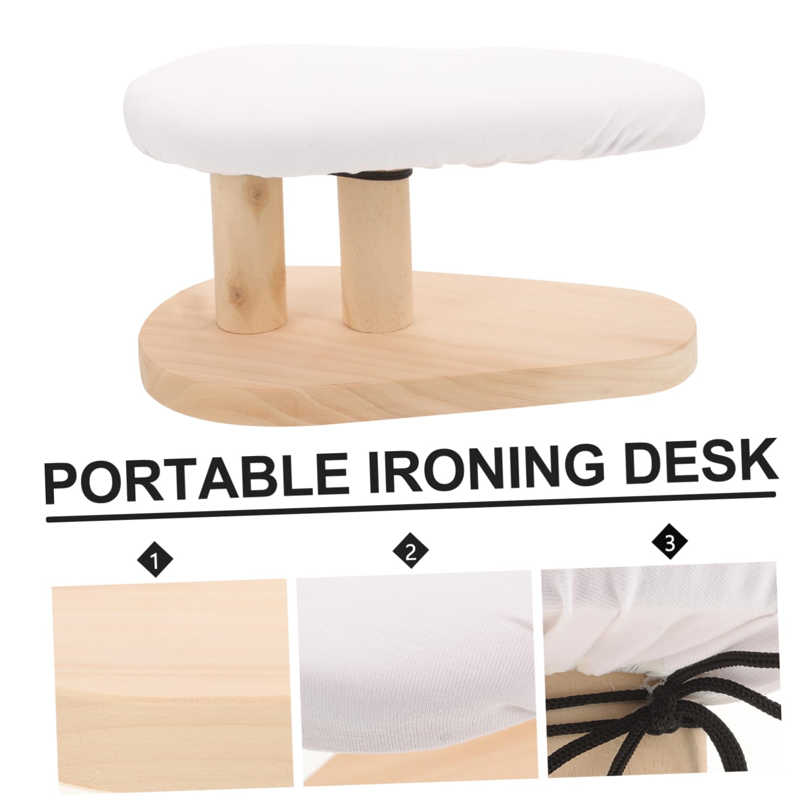 Multifunktionales Bügelbrett mit Stoffbezug für Kleidung | Kinderbekleidung und Textilien, Einfache Form mit Gepolsterter Auflage, Professionelles Finish