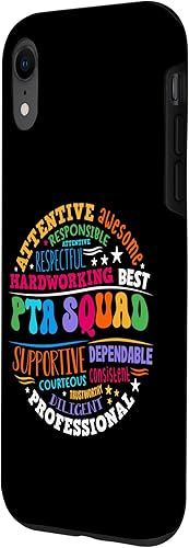 Miniatura 2 de iPhone XR Parents Teacher Association Team Supporter PTA Squad Case