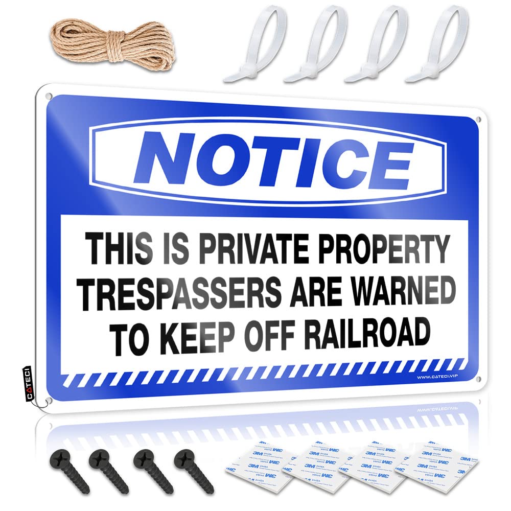 STWNVOITV Metal Vintage Signs Notice This Is Private Property Trespassers Are Tin Sign Funny Signs Metal Funny Metal Signs Decor(20X30CM)