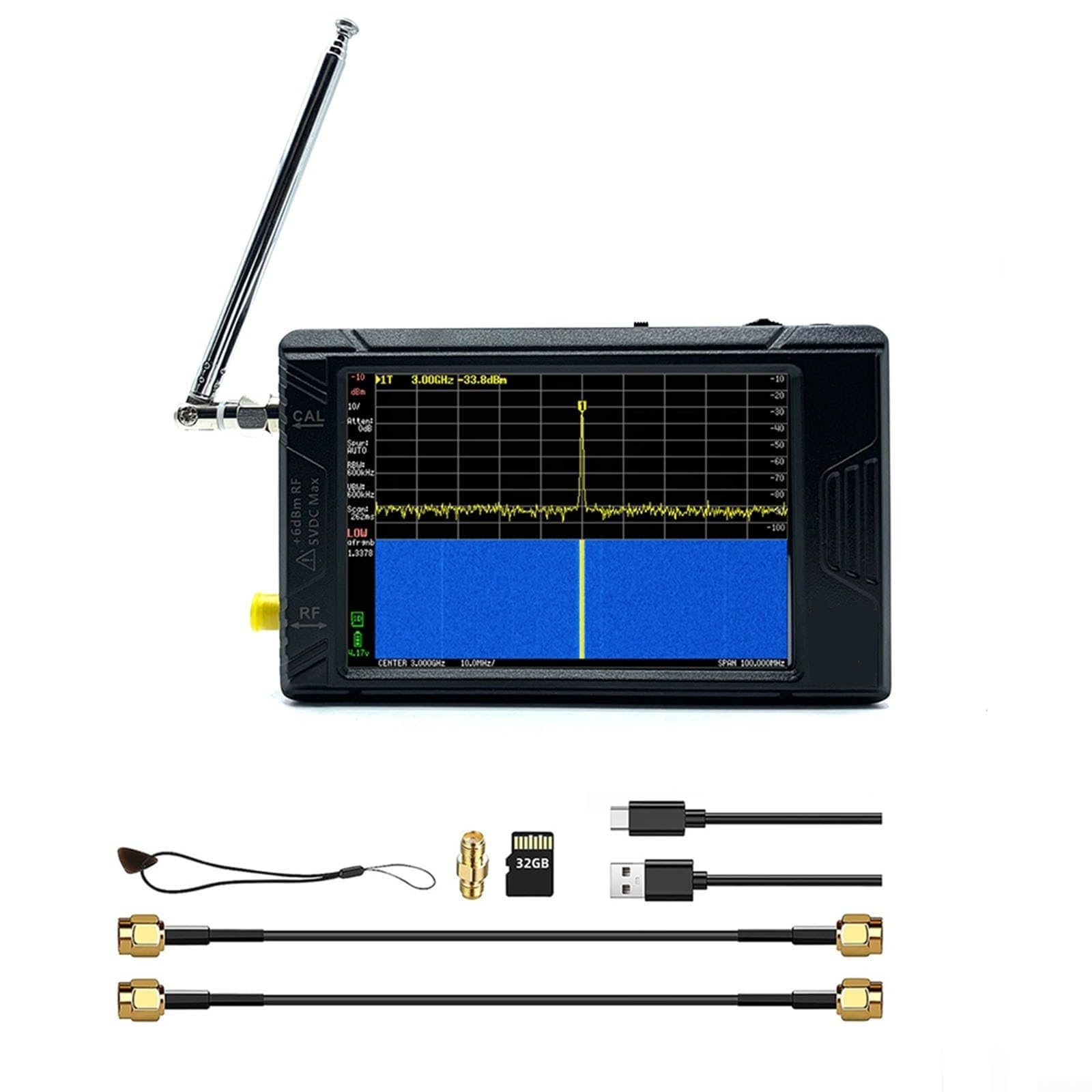 Analizadores de Espectro, Radio definida por Software con Pantalla táctil, analizadores de Espectro para grabación e Intercambio Directo de Datos