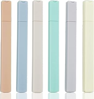 Highlighters, Pastel Highlighters, Pastel Highlighters Pens, Aesthetic Cute Pastel Highlighter With Chisel Tip, No Bleed Dry Fast Easy to Hold, for Notes, School Supplies, 6 Colors