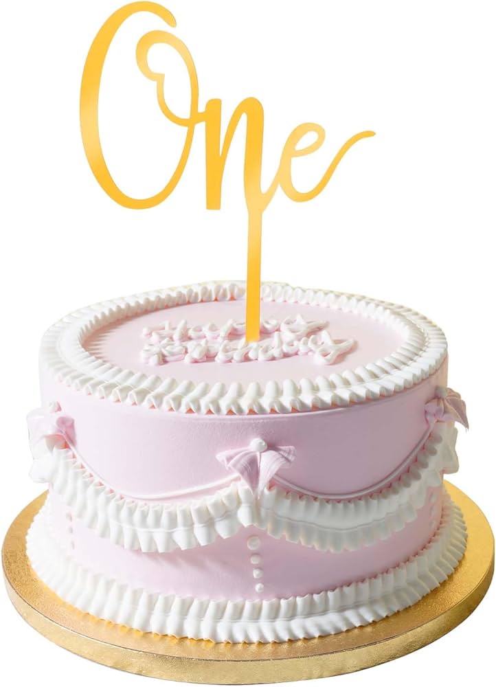 Goldener Cake Topper Für Den 1. Geburtstag – „Wild One“ Torten-Deko Aus PVC Zum Wiederverwenden