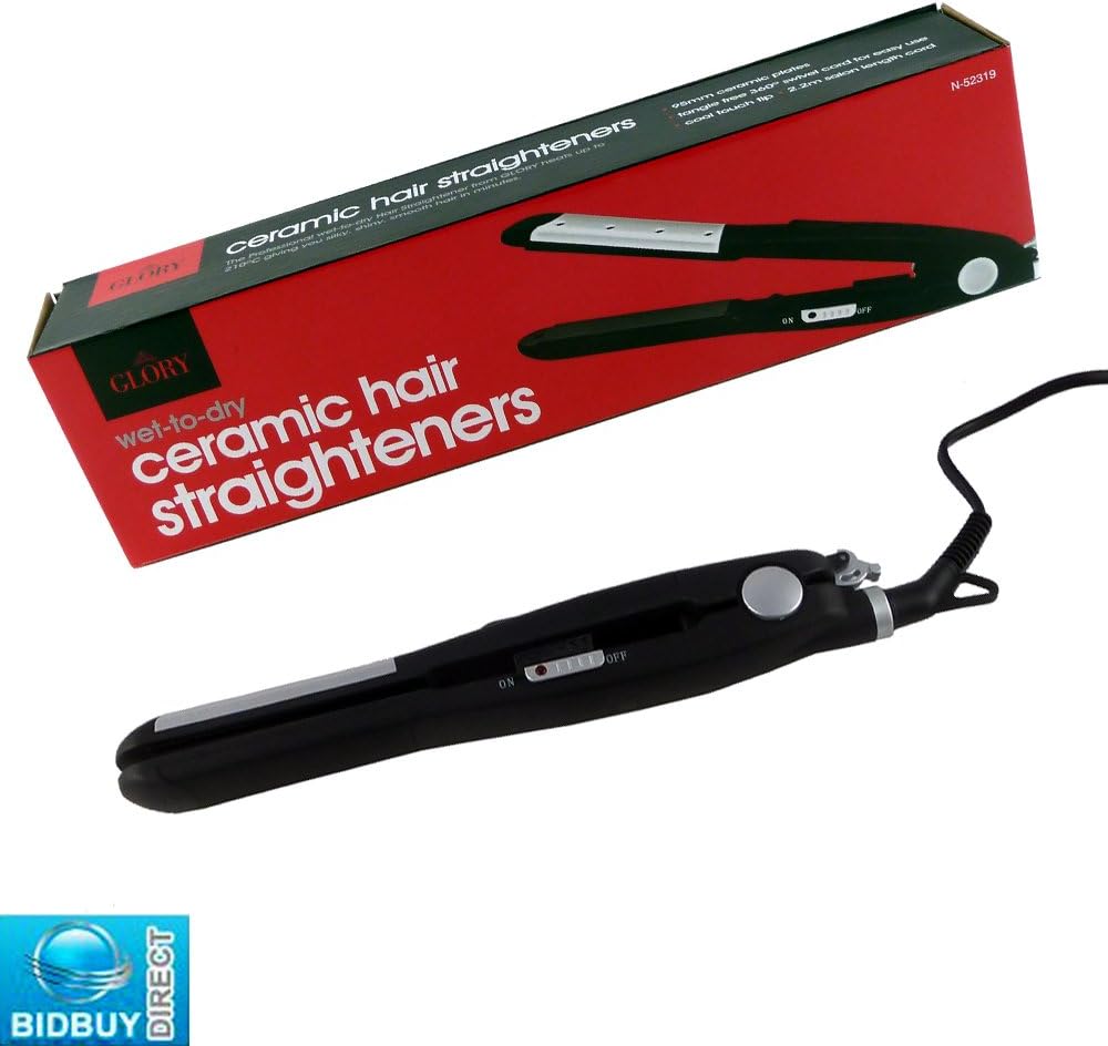 NEW PROFESSIONAL CERAMIC HAIR STRAIGHTENERS WET TO DRY TANGLE