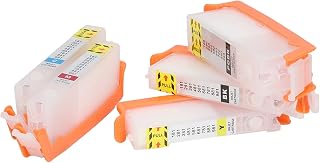 Ink Cartridge, Odorless, Operation, Reusable Printer Cartridge, for Photos 5 (380-381)