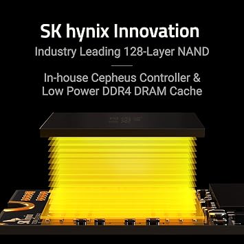 SK Hynix Gold P31 2TB PCIe NVMe Gen3 M.2 2280 Internal SSD, Up to 3500MB/S, Compact M.2 SSD Form Factor SSD - Internal Solid State Drive with 128-Layer NAND Flash