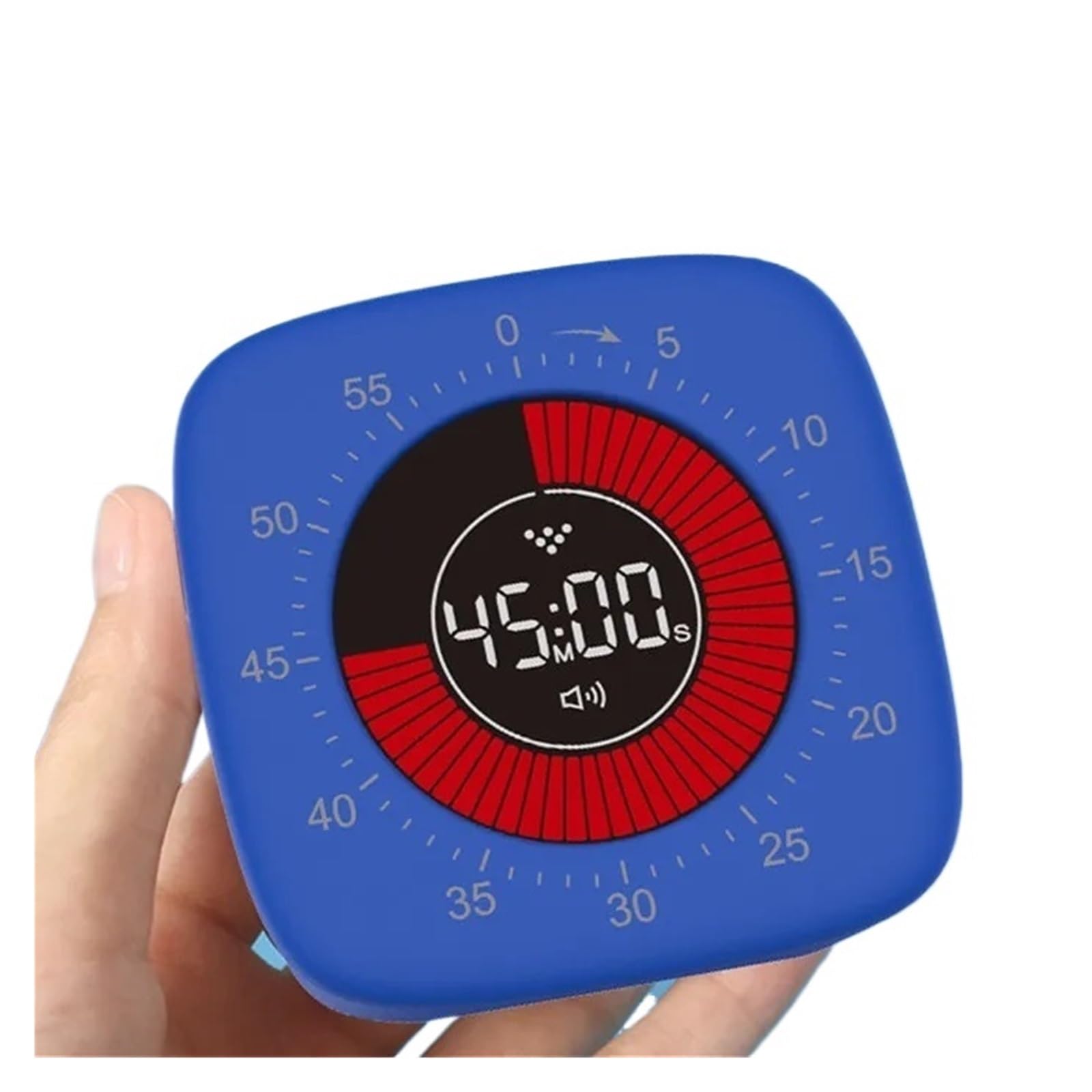 Temporizador Recargable con Cuenta atrás, Reloj de Estudio, Temporizador silencioso, Herramienta de gestión de Temporizador mecánico for niños y Adultos