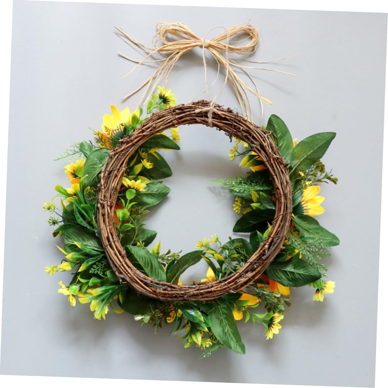 Simulation Sunflower Wall Hanging Garland Floral Swag for Home Decoration Easy to Install Hanging Ornament for Weddings Festivals and Parties