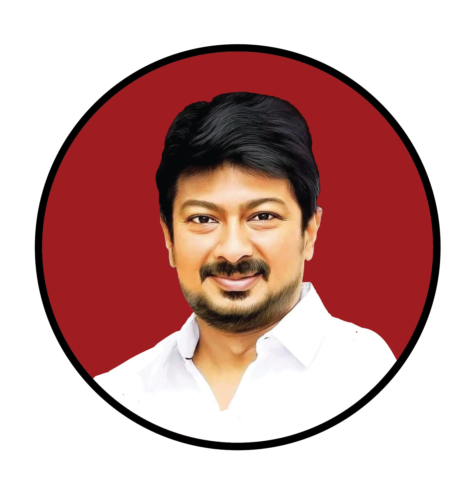 PEACOCKRIDE Udhayanidhi Stalin I DMK I Bike Sticker (PVC Vinyl)