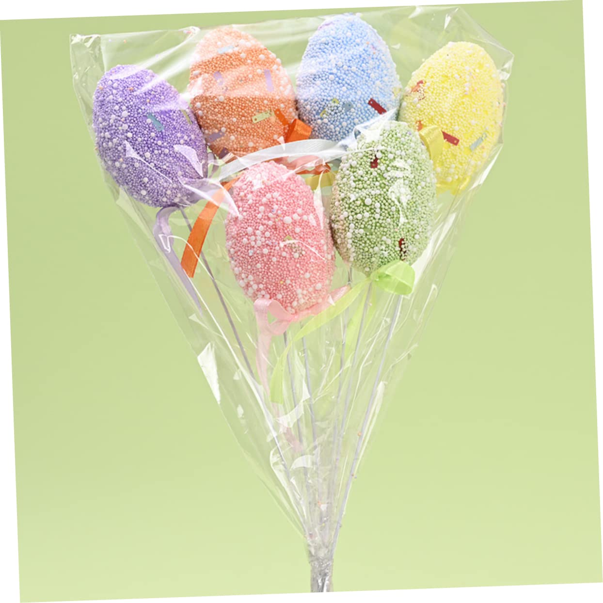 NUOBESTY 54pezzi Uova Pasquali Decorativa Decorazioni Per Scene Di Pasqua Accessori Per Feste e Addobbi Natalizi e Realistico Ottimo Per Uso Casa e Ufficio