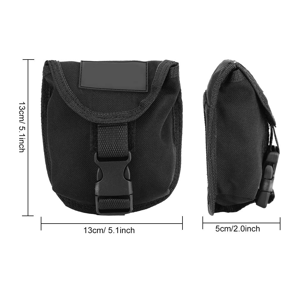 Diving Weight Pocket, Scuba Diving Weight Belt Pocket Soft Weight Pouches Scuba Diving Spare Weight Storage Bag Quick Release Buckle for Scuba Diving (Black)