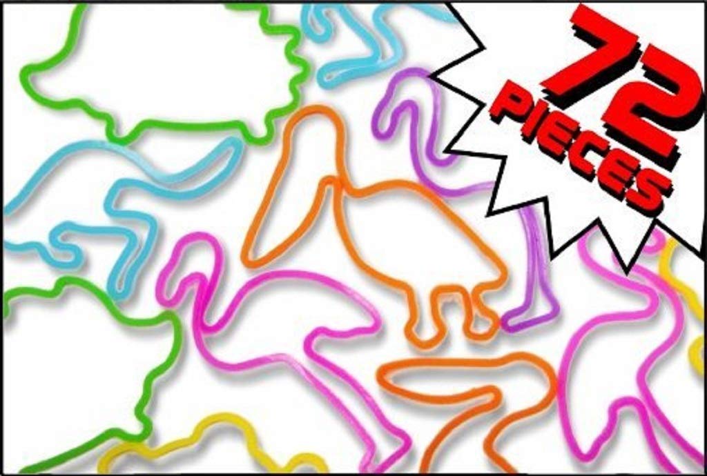 Silly Shaped Rubba Bandz Bracelets Bulk Pack (72 Peices)
