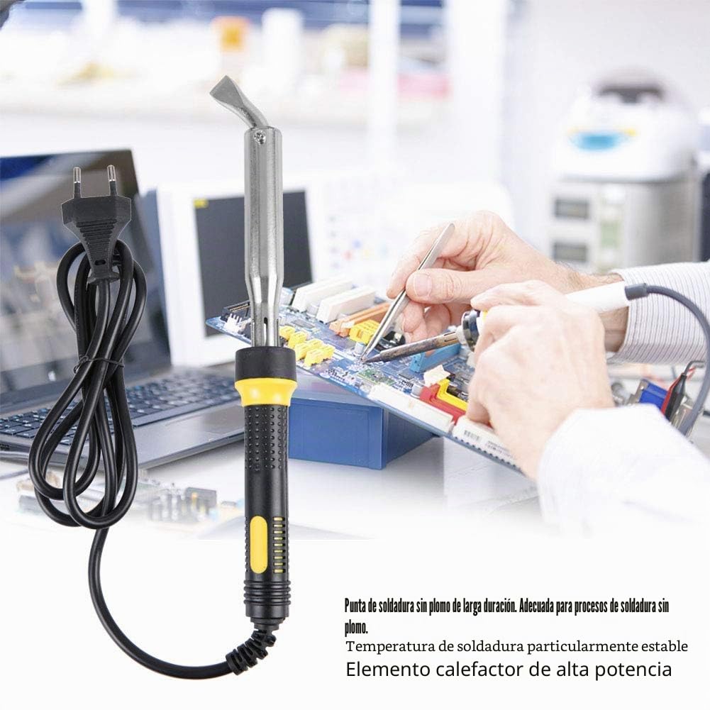 Soldador eléctrico,Pistola de temperatura de plancha eléctrica Herramienta de soldadura de cautín 150 W de alta potencia 220 V (enchufe de la UE)