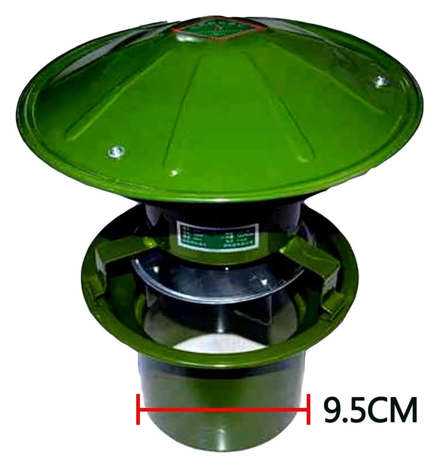 ventilatore da camino, 60W ventilatore scarico camino tiraggio indotto casa estrattore fumo(9.5CM)
