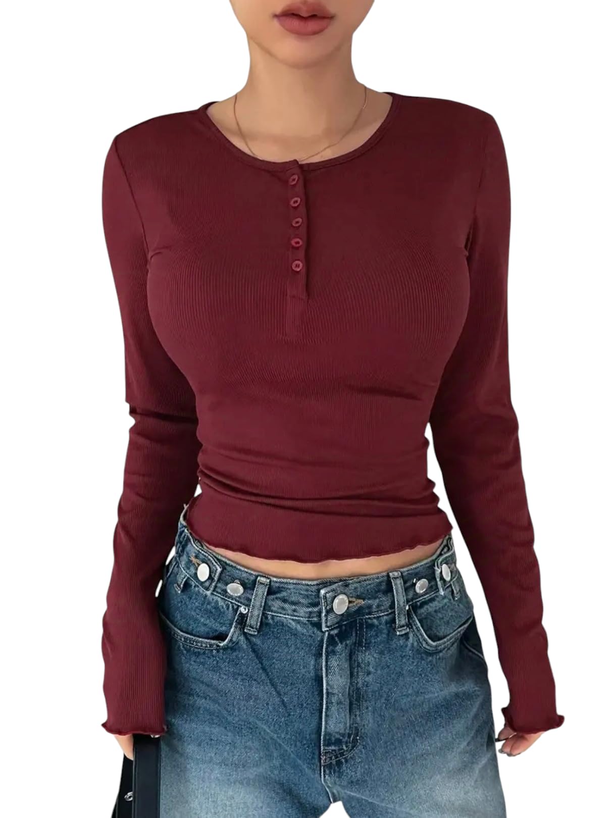 perfette wollo Casual Regular Sleeves Solid Women Top-picture-55