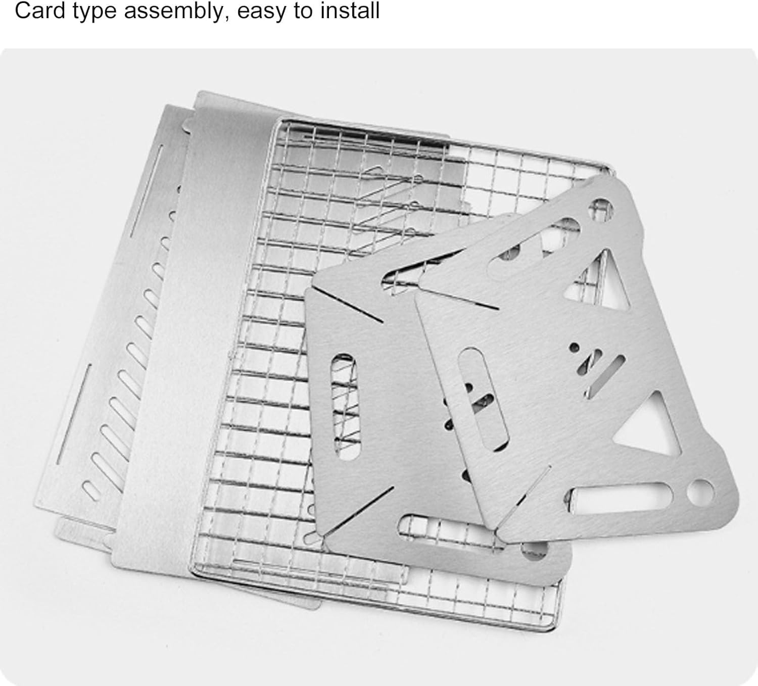 Barbecue A Carbone Pieghevole Portatile, Piccolo Barbecue in Acciaio Inossidabile per Campeggio, Picnic E Giardino Allaperto, Ideale per 2-3 Persone, Design Compatto E Leggero da Small