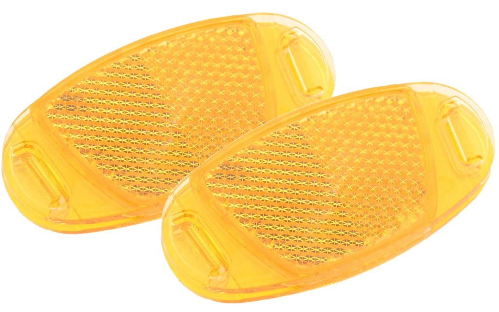 Edge - Reflectores para radios de bicicleta (2 unidades), color naranja