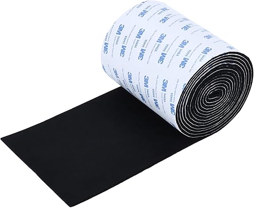Tiras de fieltro con respaldo adhesivo, antideslizantes, autoadhesivas, cortables, para muebles, rollo de tira de fieltro negro resistente para