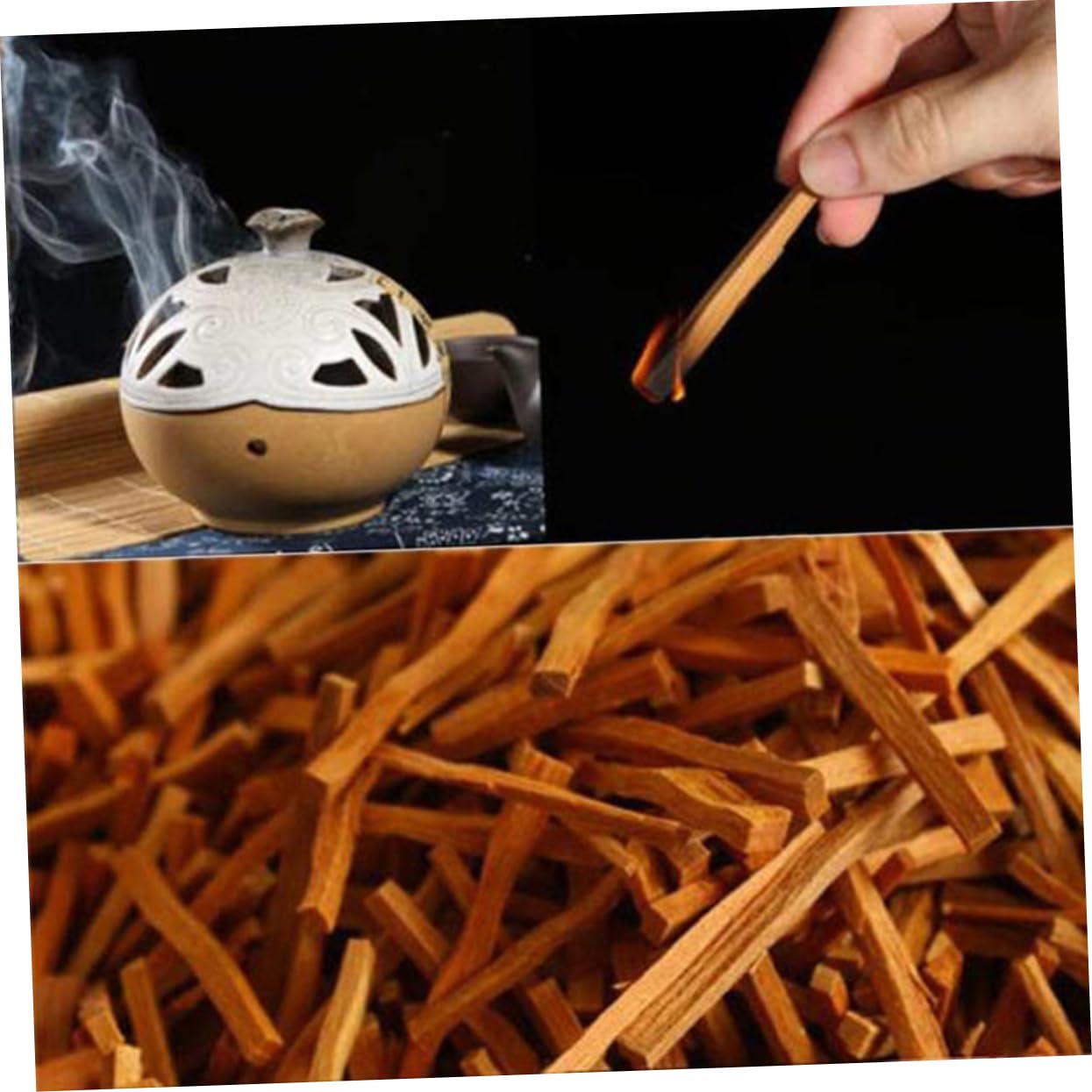 Bastoncini di Incenso Sandalo 500g in Legno per Meditazione