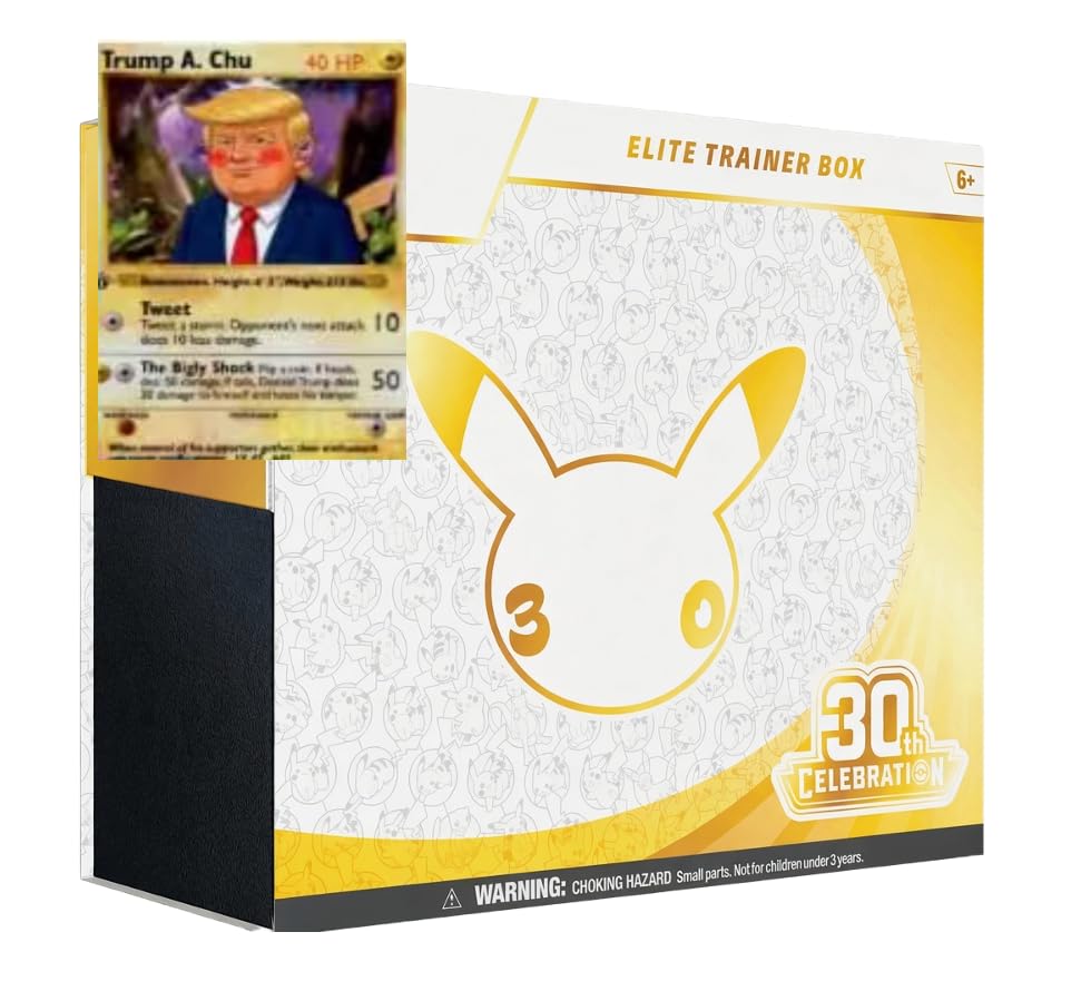30th Celebration Sealed Elite Trainer ETB Box Plus Hobby Rewards BONUS PROMO - PARODY Card
