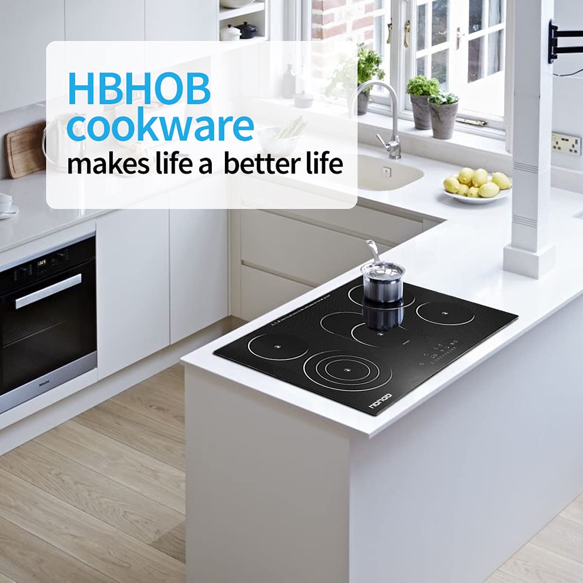 Buy Electric Cooktop, HBHOB 5 Burner Cooktop Stove Top 30 Inch Built In