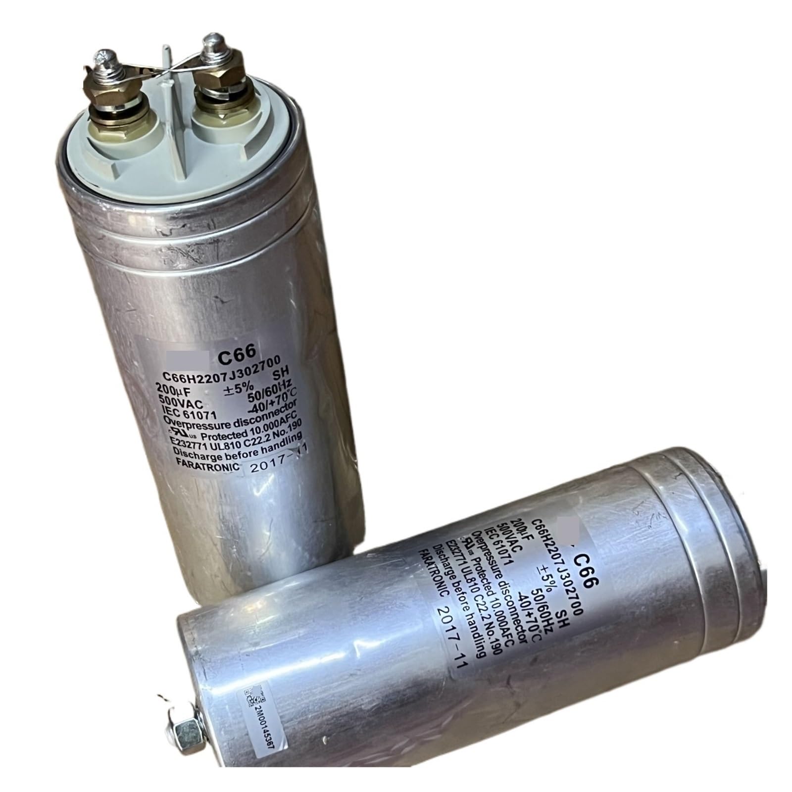 LEOTNNDQ 1pcs C66H2207J302700 200UF 500VAC Capacitor