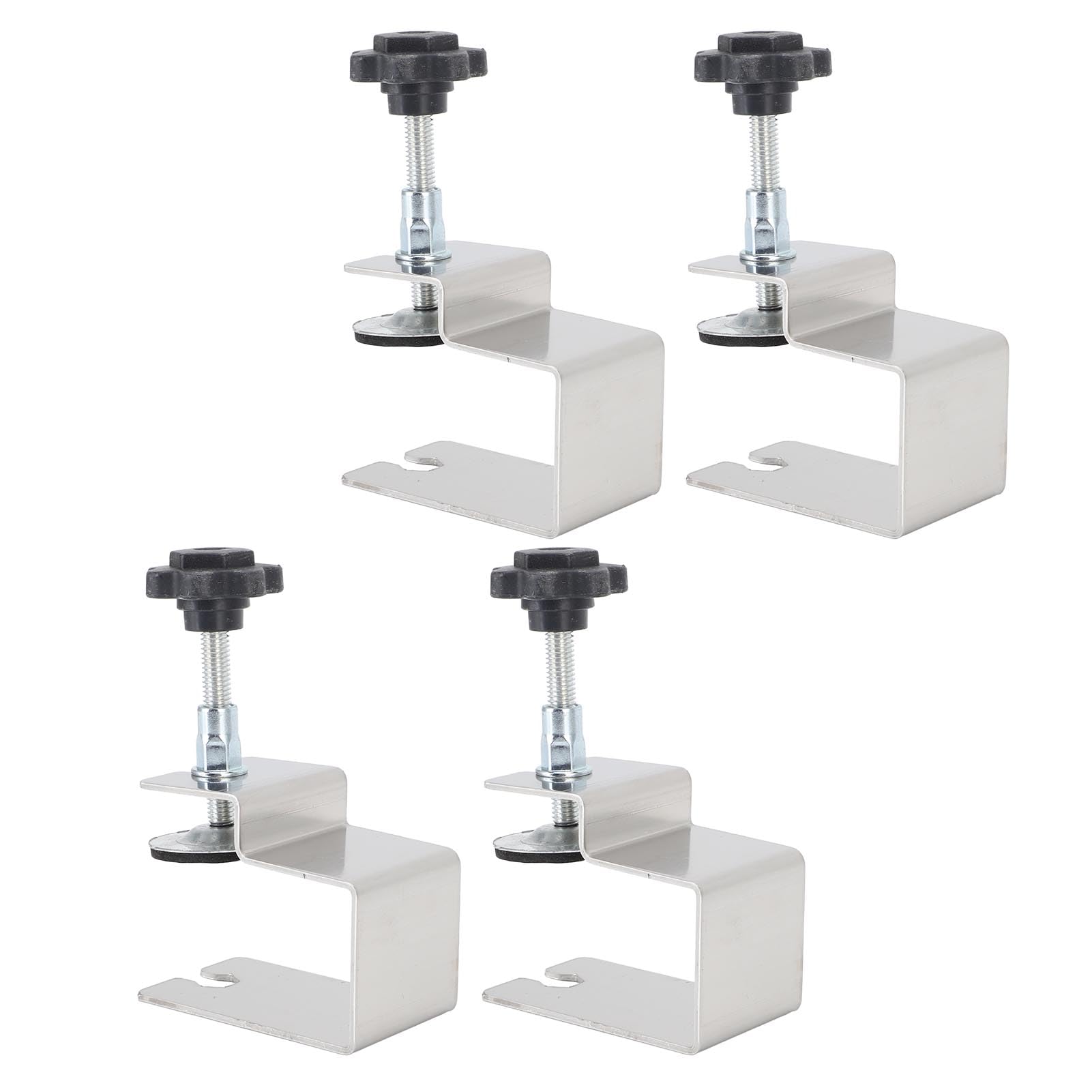 4Pcs Drawer Fixing Long Curved Bow Structure Woodworking Front Panel Installation Clamp Stainless Steel Aid Jig Tool