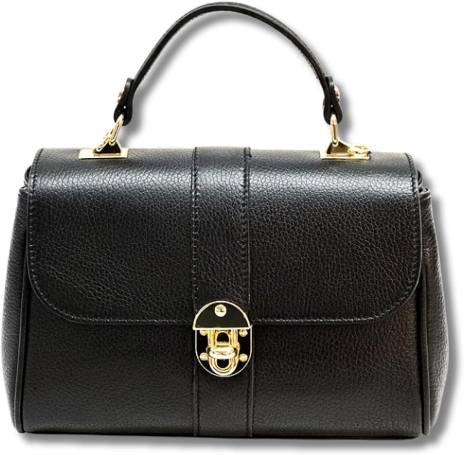 Sac en cuir pleine fleur pour femme : sac à main de luxe durable chic et structuré