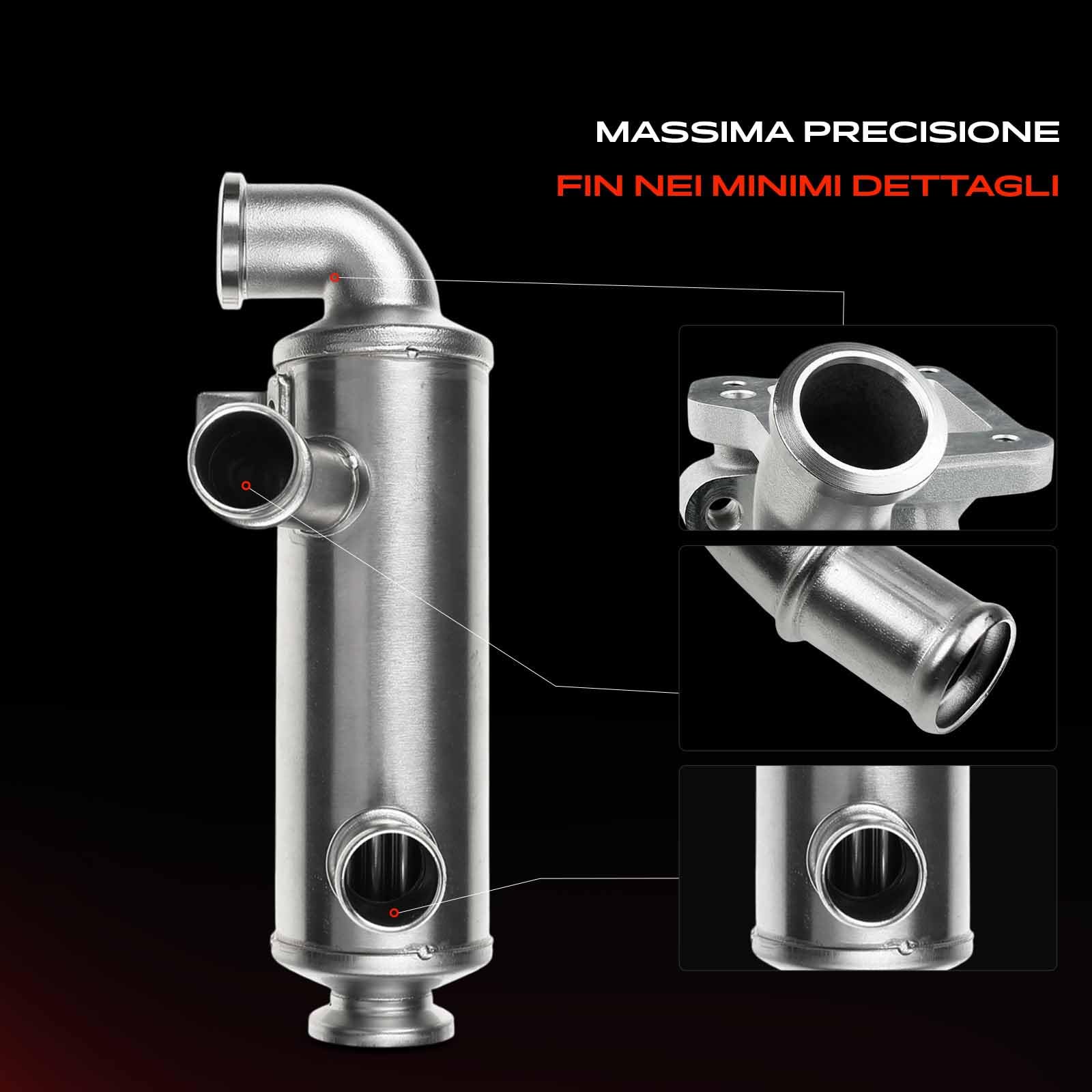 Frankberg Valvola EGR per il ricircolo dei gas di scarico modelli dal 2006 | Compatibile con: VF7 saltellante, S40 II 544, Berlingo/Berlingo Primo monovolume GFK GJK MF, V50 545, Focus II Box/Estate