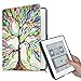 Fintie NOOK GlowLight Plus SlimShell Case - The Thinnest and Lightest Leather Cover for Barnes & Noble NOOK GlowLight Plus eReader 2015 Release (BNRV510), Love Tree