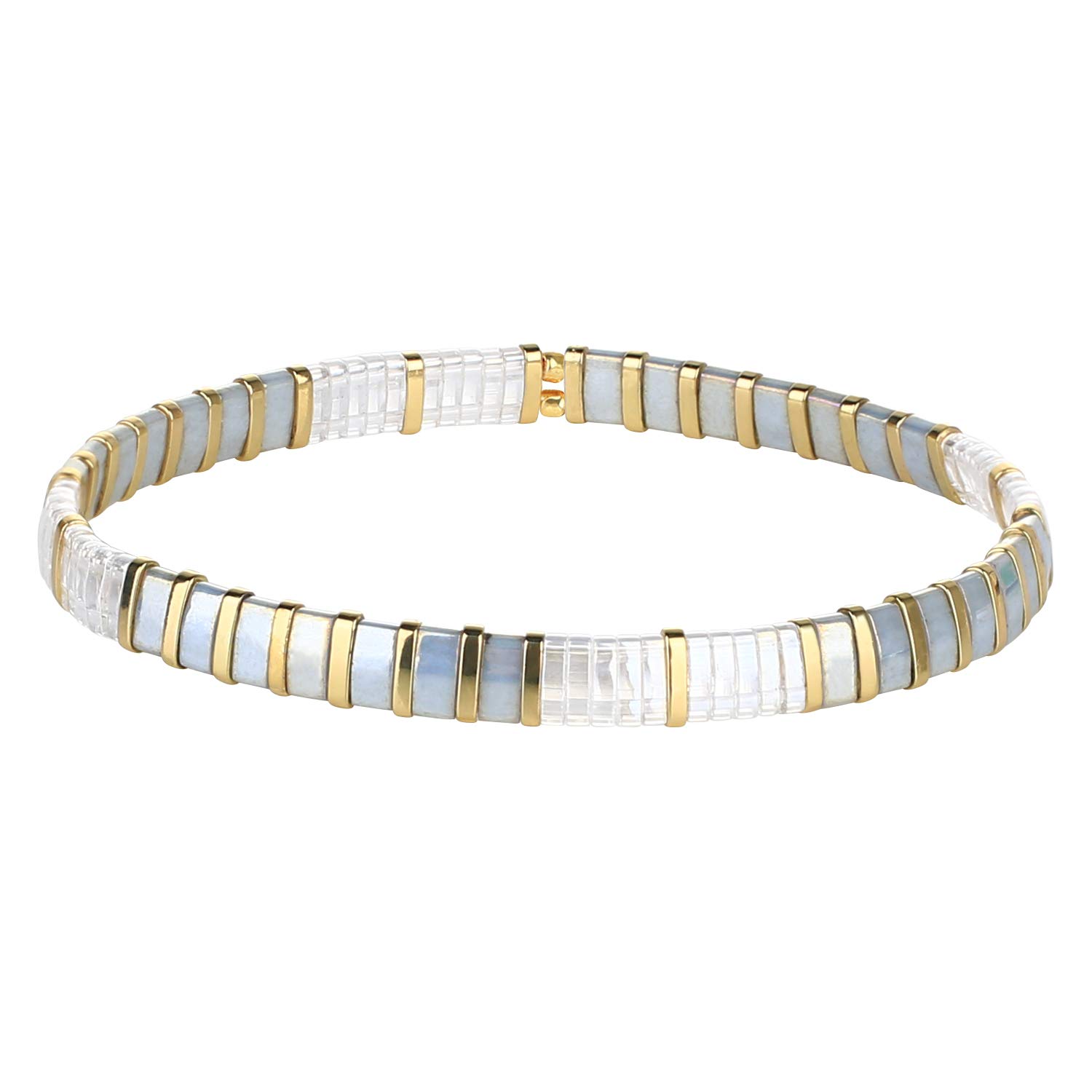 Bracciale Dell'Amicizia Regolabile KELITCH – Bracciale Fatto A Mano Con Cordone Cerato E Perline, Gioiello Etnico Per Donne, Regalo Unico - 2