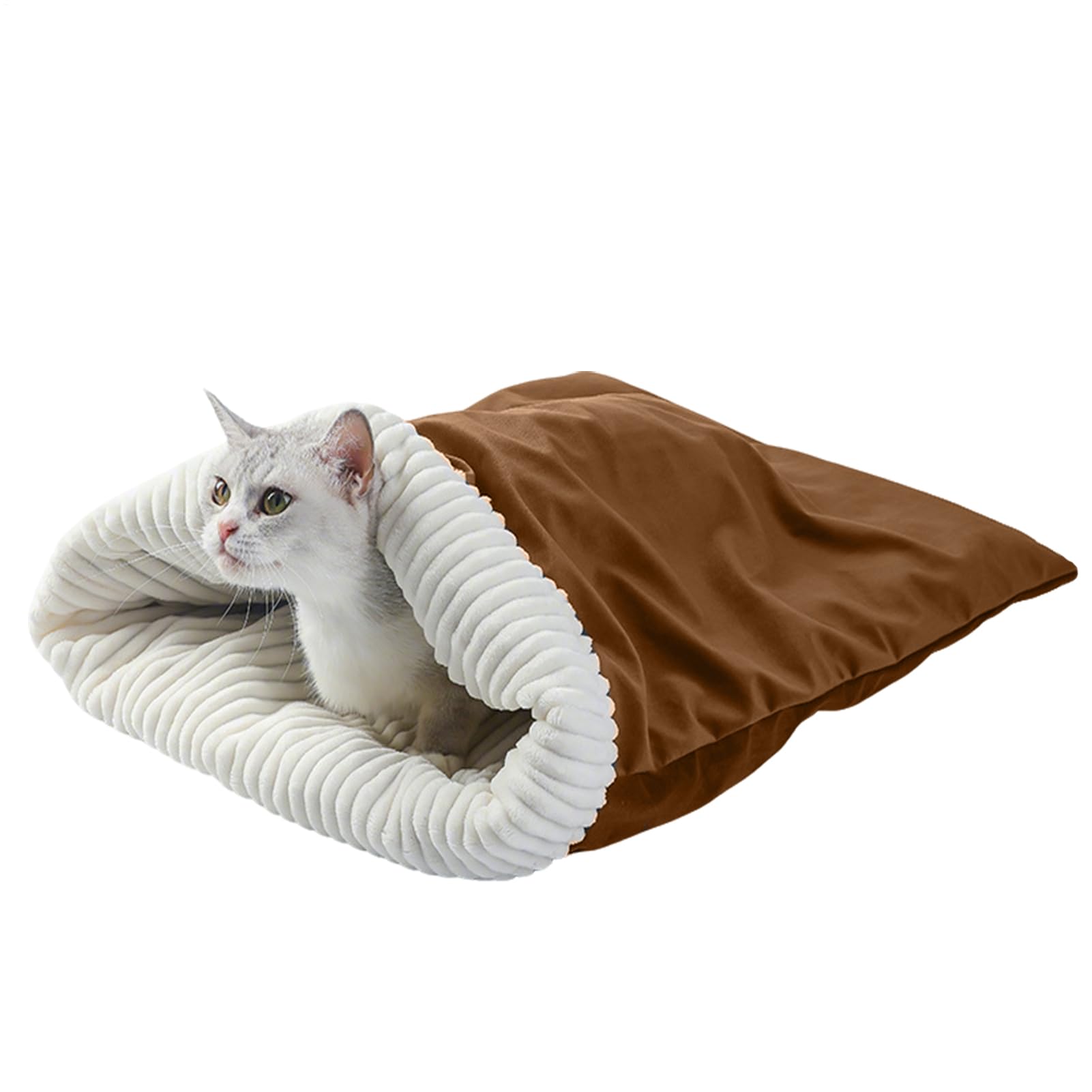 Sac de couchage pour chat en peluche : le cadeau de Noël chaud idéal